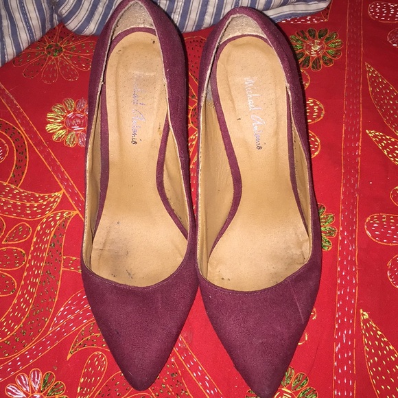 Maroon Suede Heels - Picture 1 of 3